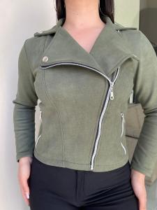 Campera Cruzada  Gamuza