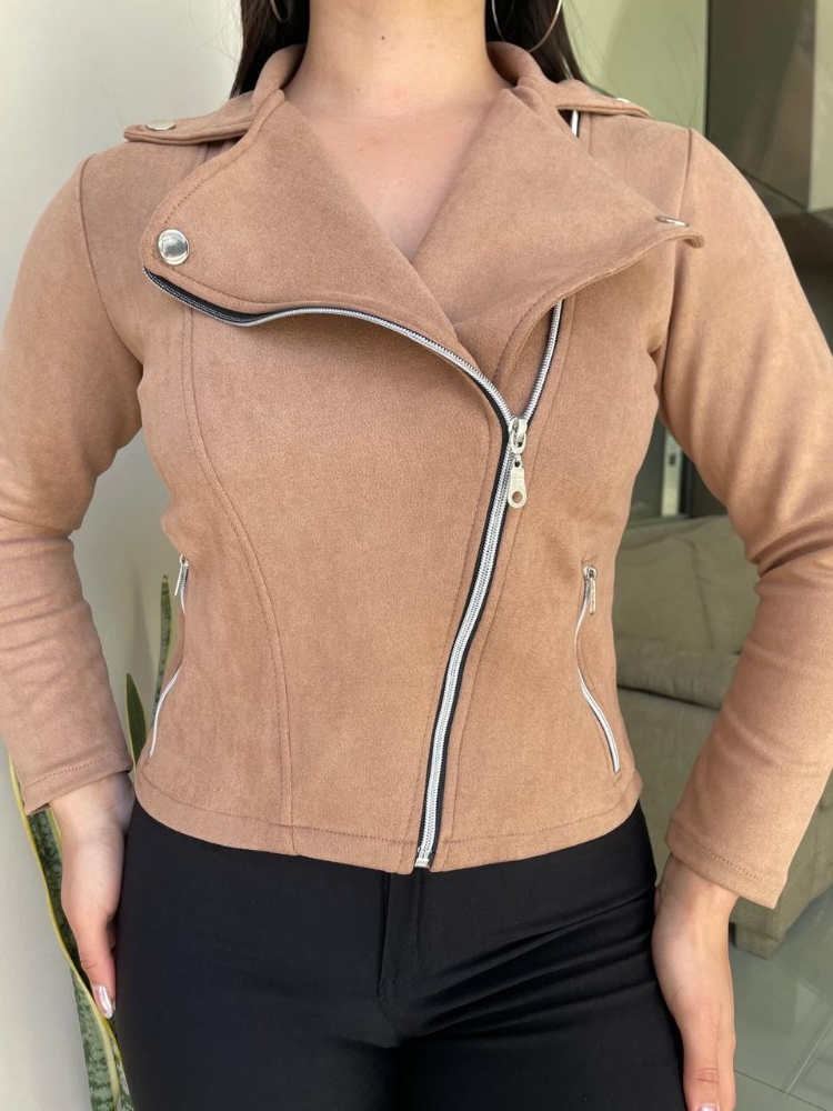 Campera Cruzada  Gamuza - Imagen 2