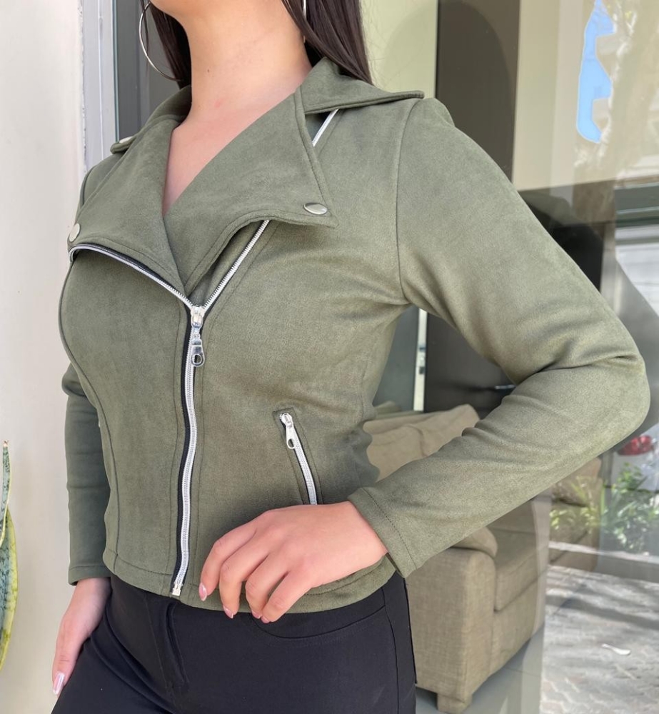Campera Cruzada  Gamuza - Imagen 5