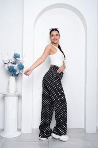 'art 311-6ngr' 36 al 46 Wide Leg Negro + Polka Dots Lunares Grandes "trend" - Miniatura 3