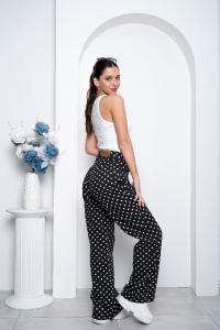 'art 311-6ngr' 36 al 46 Wide Leg Negro + Polka Dots Lunares Grandes "trend" - Miniatura 4