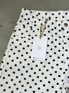 'art 311-6bla' 36 al 46 Wide Leg Blanco + Polka Dots Lunares Grandes "trend" - Miniatura 8