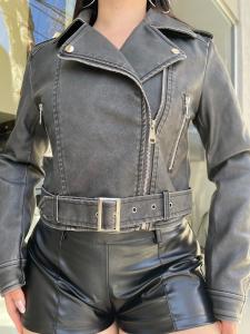 Campera Ecocuero con Cinto - Miniatura 2