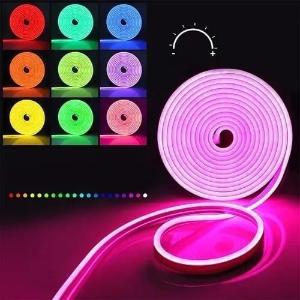 Tira Led Neon 5 Metros con Fuente 220v