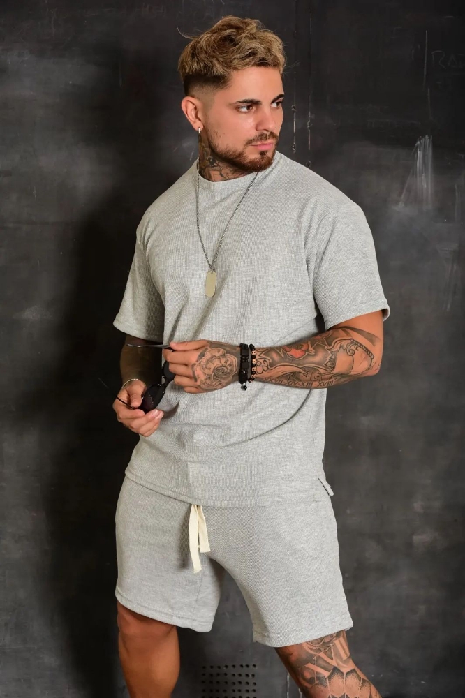 Conjunto Oversize Aston (waffle) - Imagen 3