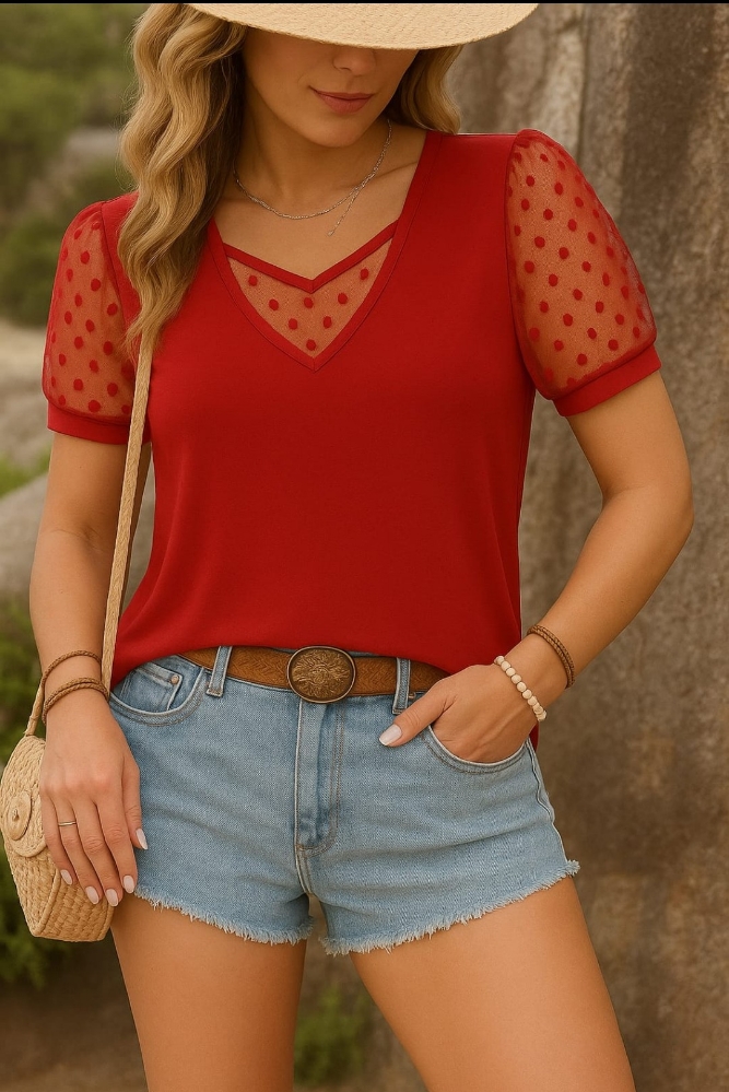 Remeras Cielo de Modal Viscosa C/ Tul - Imagen 2