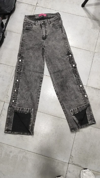Wide Leg Elastizado con Tajo Abertura