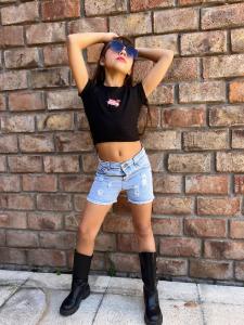 Short Celeste Nevado Nena