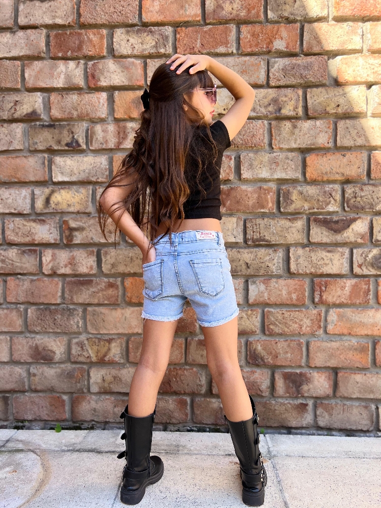 Short Celeste Nevado Nena - Imagen 2