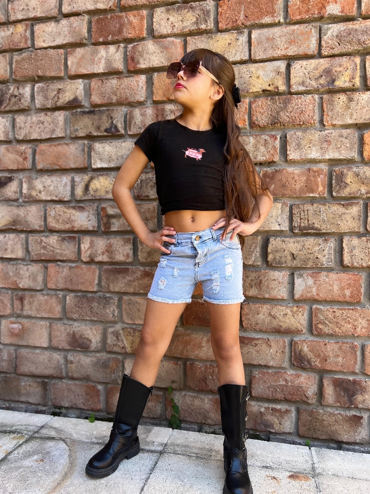 Short Celeste Nevado Nena - Imagen 3