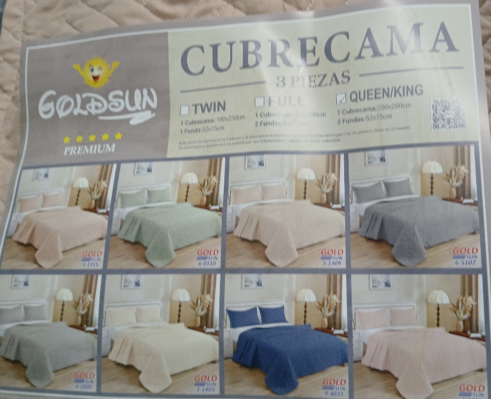Cubre Cama con 2 Fundas Queen /king - Imagen 2