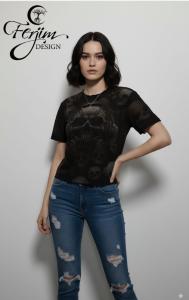 Remeras Oversize Mujer con Impresión en Láser Mari - Miniatura 2