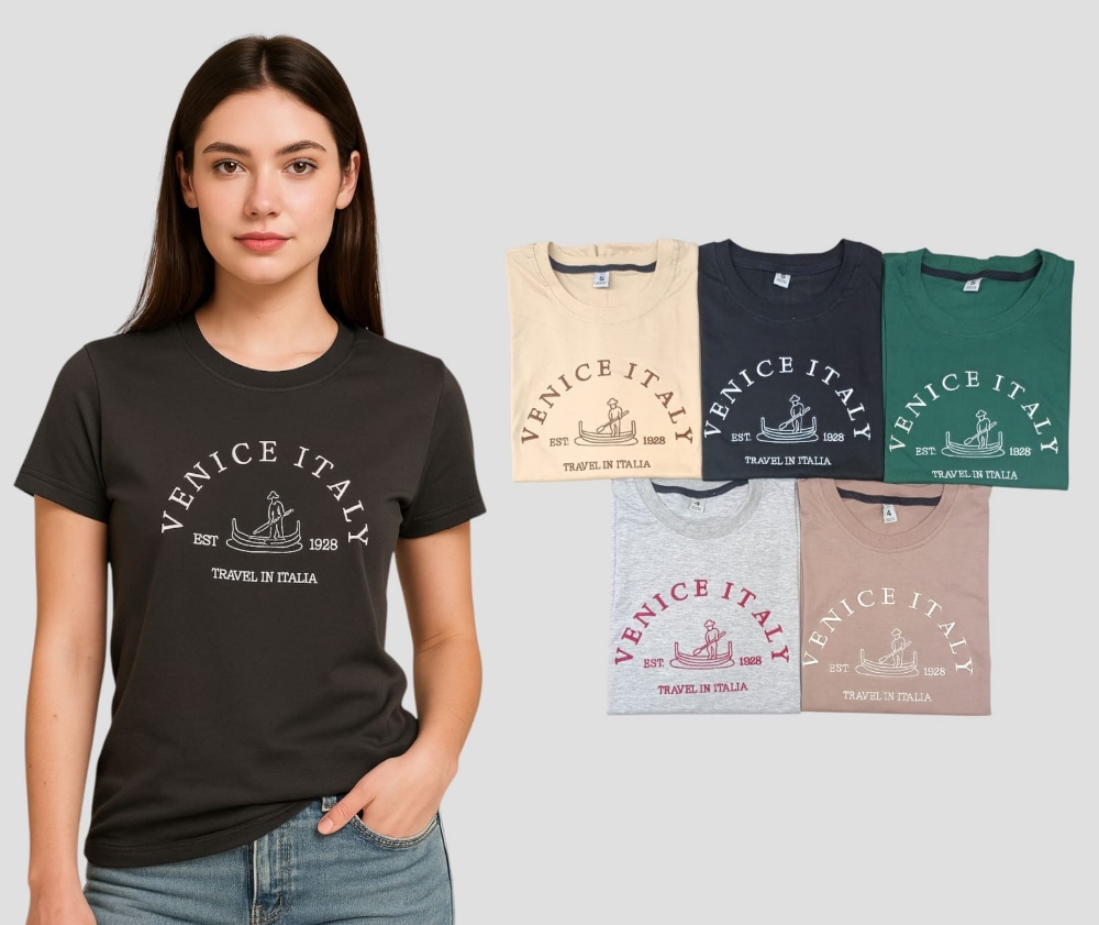 Remera Bordada Venice Italy - Imagen 2