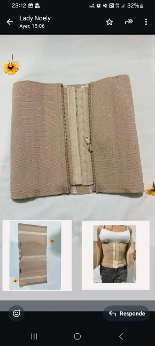 Faja Corset Doble Ajuste Broche y Cierre