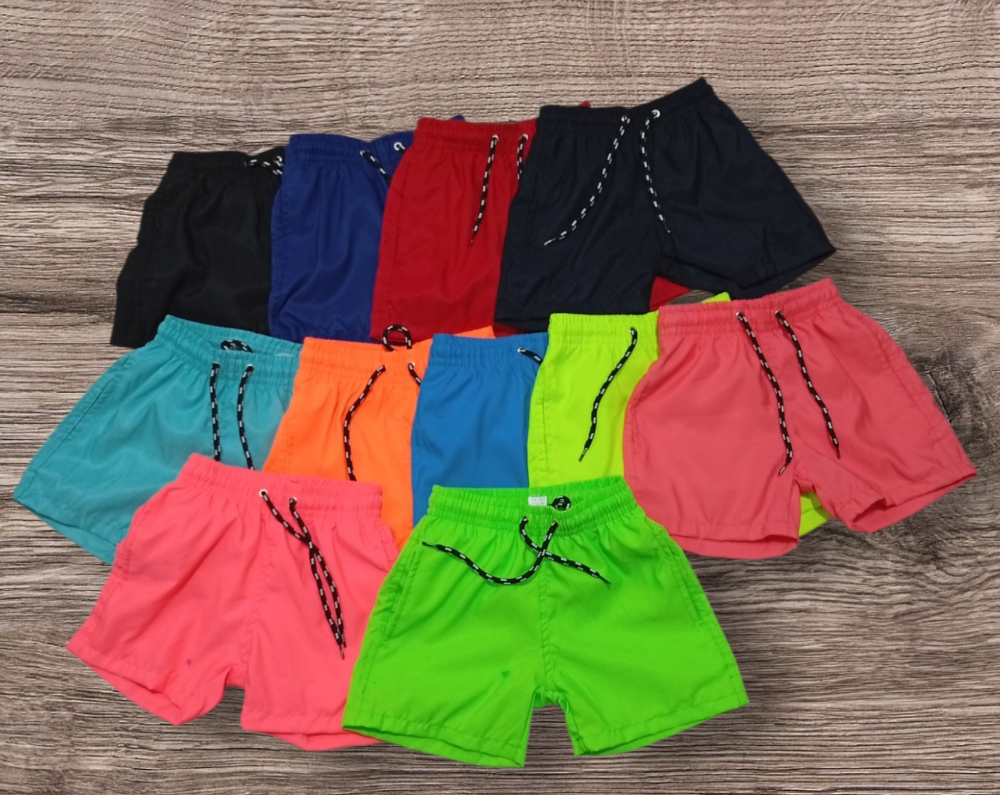 Short de Playa Liso para Niño con Suspensor Bolsillos - Imagen 3