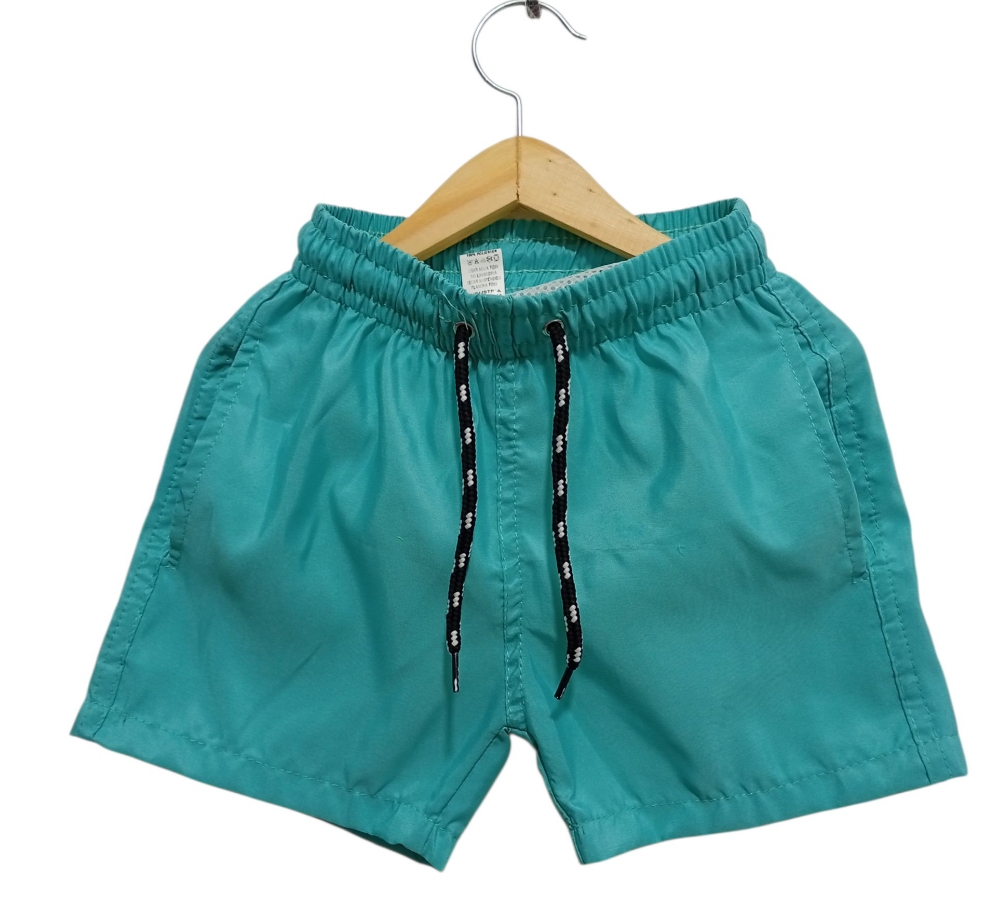 Short de Playa Liso para Niño con Suspensor Bolsillos - Imagen 2