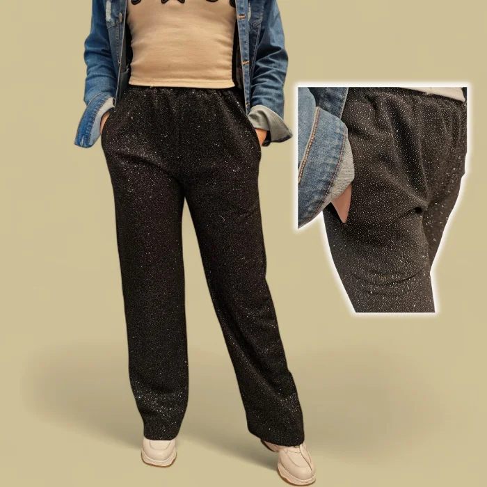 Pantalón Scuba con Glitter