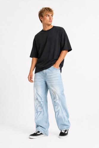 Jeans Baggy con Tira Hombre  Pantalon Ancho Pinterest 2000's Moda Caballero  Promos - Miniatura 5