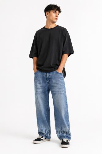 Jeans Baggy con Tira Hombre  Pantalon Ancho Pinterest 2000's Moda Caballero  Promos - Miniatura 7