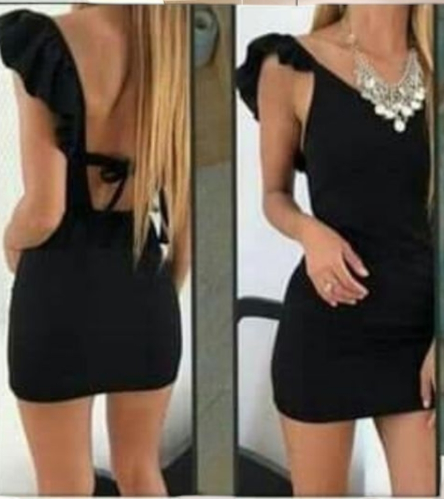 Vestido  Fiesta C/ Bolado  C/ Escote Espalda - Imagen 2