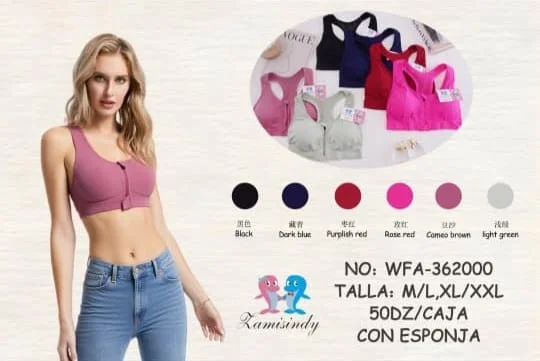 Top Dlirio 2 Modelos con Cierre Adelante