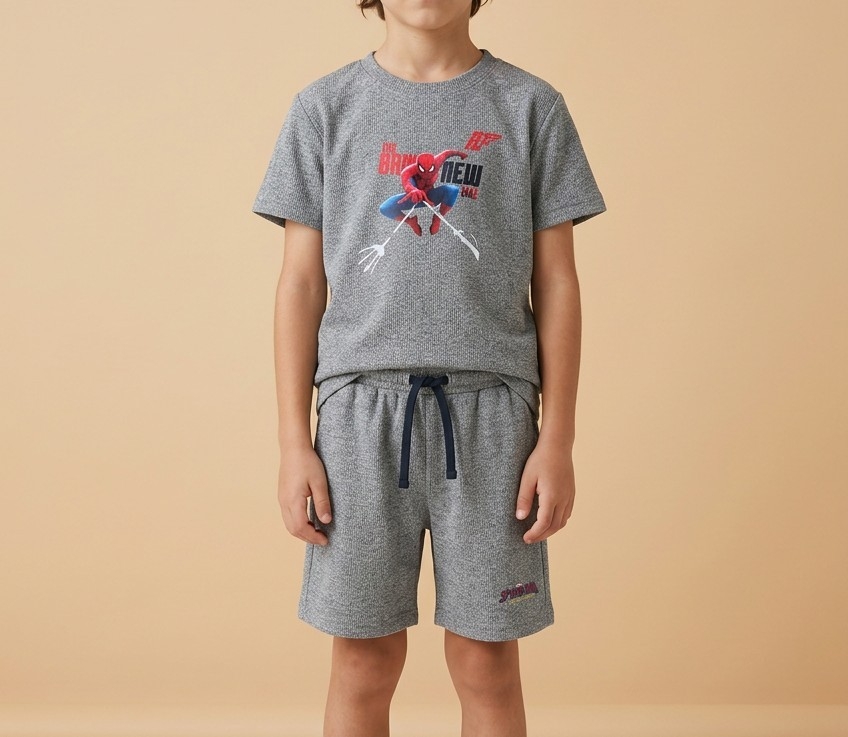 Conjuntos Waffle de Niño con Estampado - Imagen 2