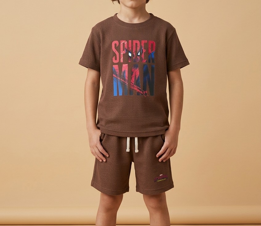Conjuntos Waffle de Niño con Estampado - Imagen 3