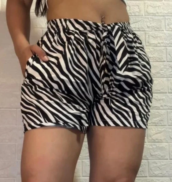 Shorts de Poplin con Lazo y Bolsillo