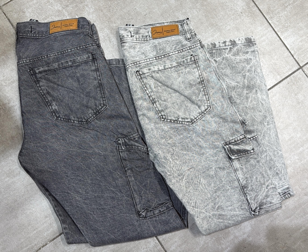 Mom Cargo Premium Gris Claro Nevado - Imagen 3