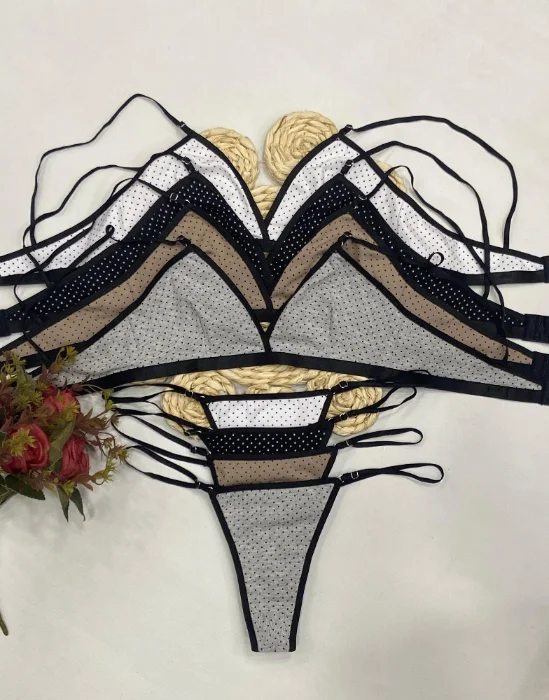 Bralette Algodón con Lunares