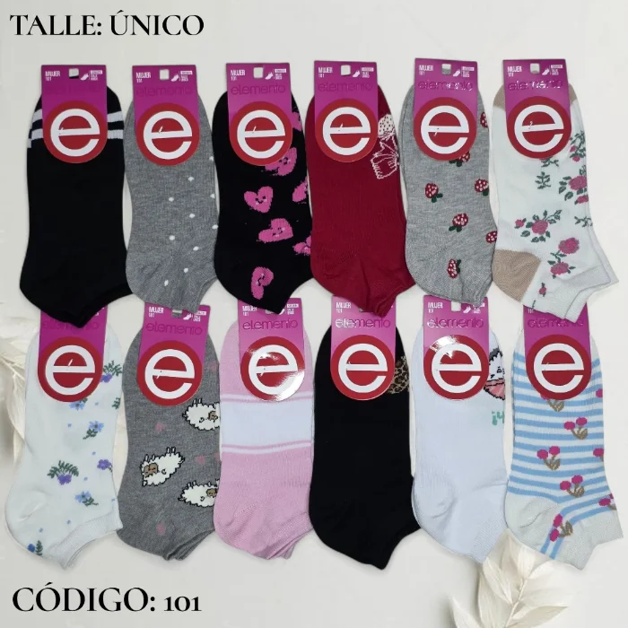 Zoquete Dama ( Liso/estampado/deportivo)