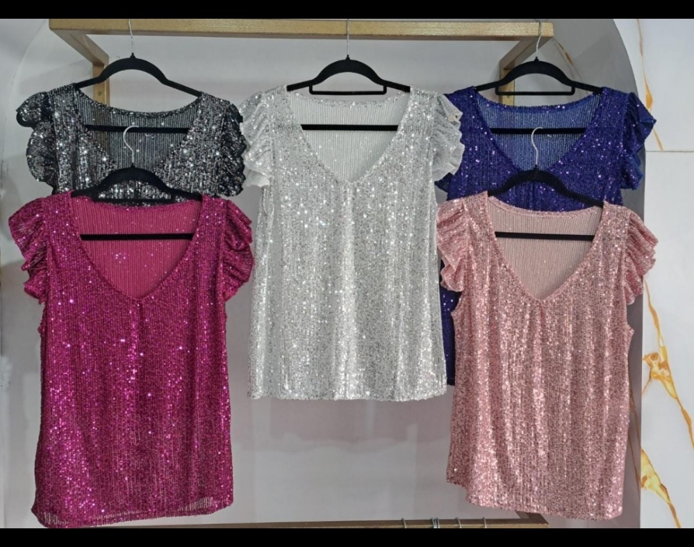 Musculosa Voladito Lentejuelas - Imagen 3