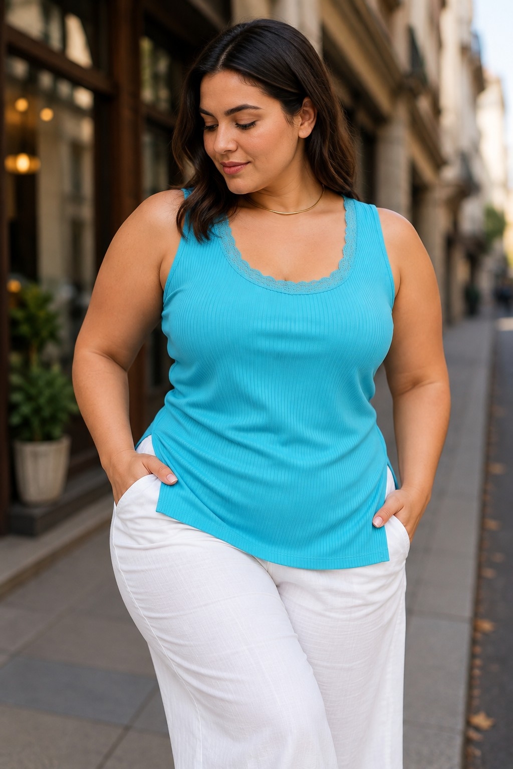 Musculosa con Puntilla - Imagen 2