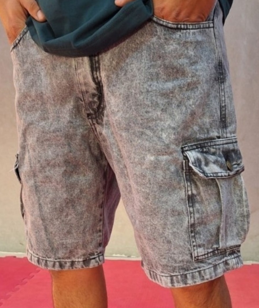 Bermudas Cargo Baggis Jeans - Imagen 2