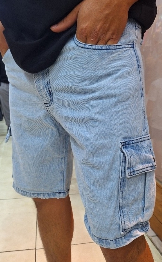 Bermudas Cargo Baggis Jeans - Imagen 3