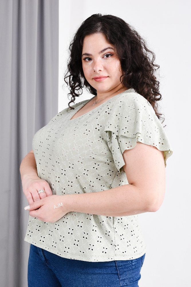 Broderie Elastizada con Manga Tulipán - Imagen 3