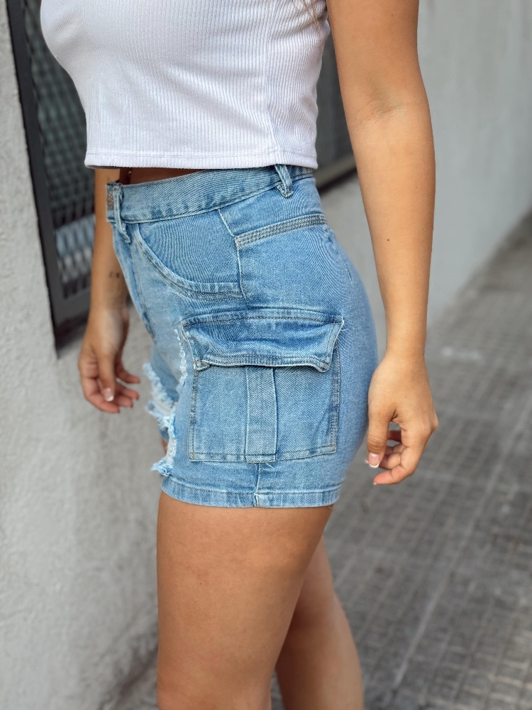Short Cargo Elastizado Clarito - Imagen 3