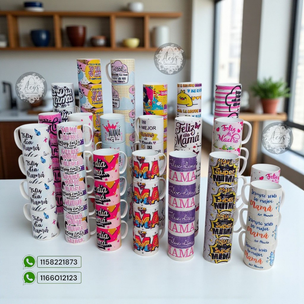 Taza, Vaso, Dia de la Madre de Polimero, Plastico Duro, Apilables, Bazar, Accesorios - Imagen 2