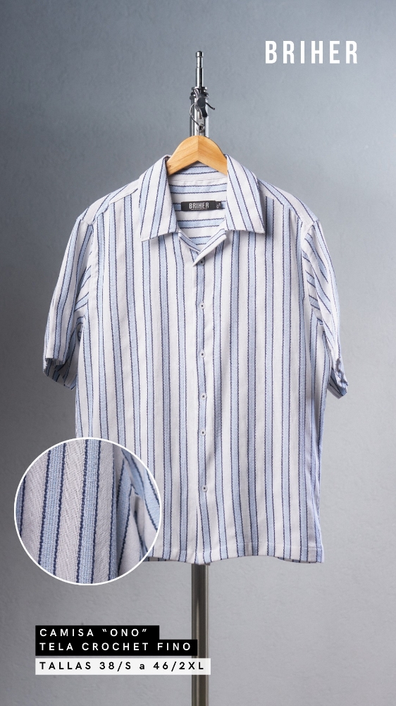 Camisas Crochet  a Rayas - Imagen 2