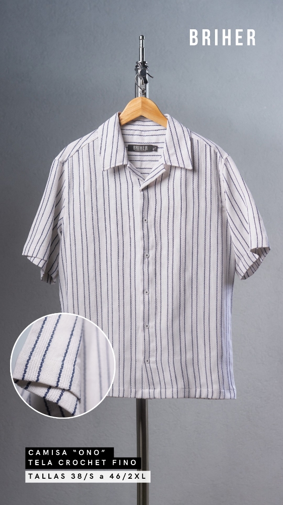 Camisas Crochet  a Rayas - Imagen 3