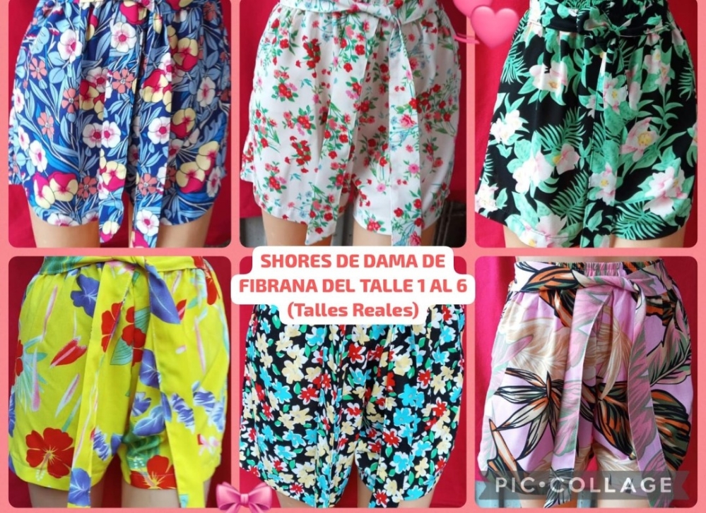 Short Fibrana con Lazo Dama - Imagen 2