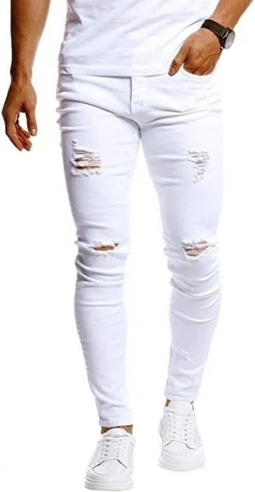 Pantalón Blanco de Jeans Elastizado