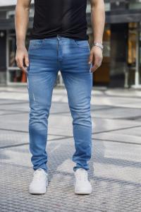 Pantalón Semi Chupin  Celeste