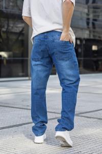 Pantalón Mom  Azul con Bigotes - Miniatura 4