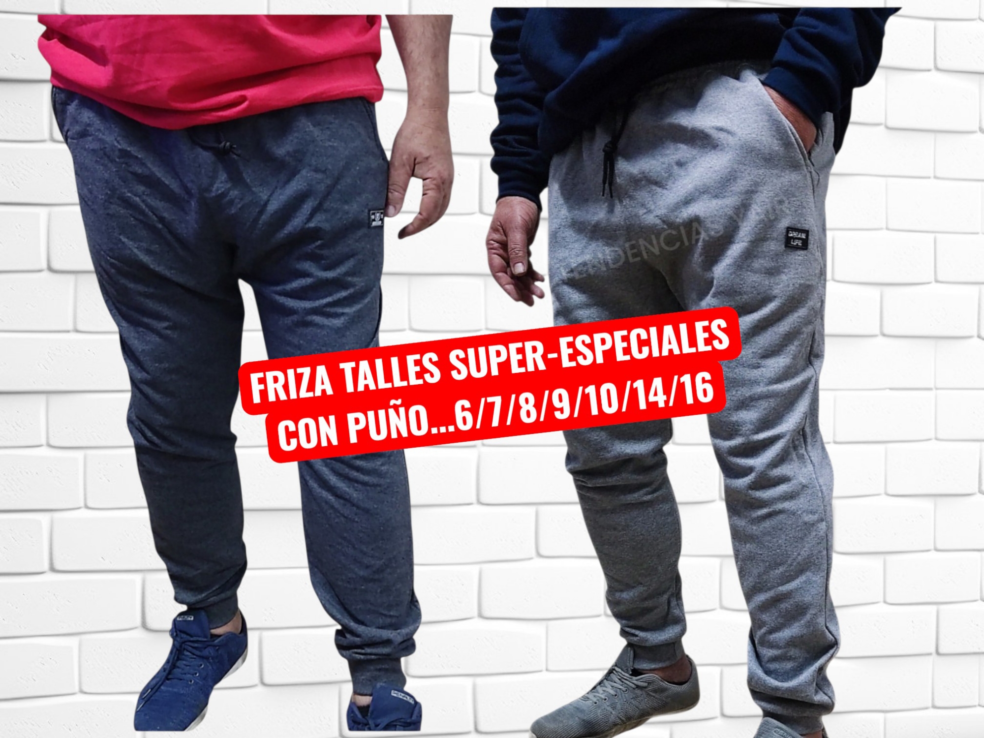 Friza Super-especiales Pantalon con Puño..bolsillos C/cierre - Imagen 1