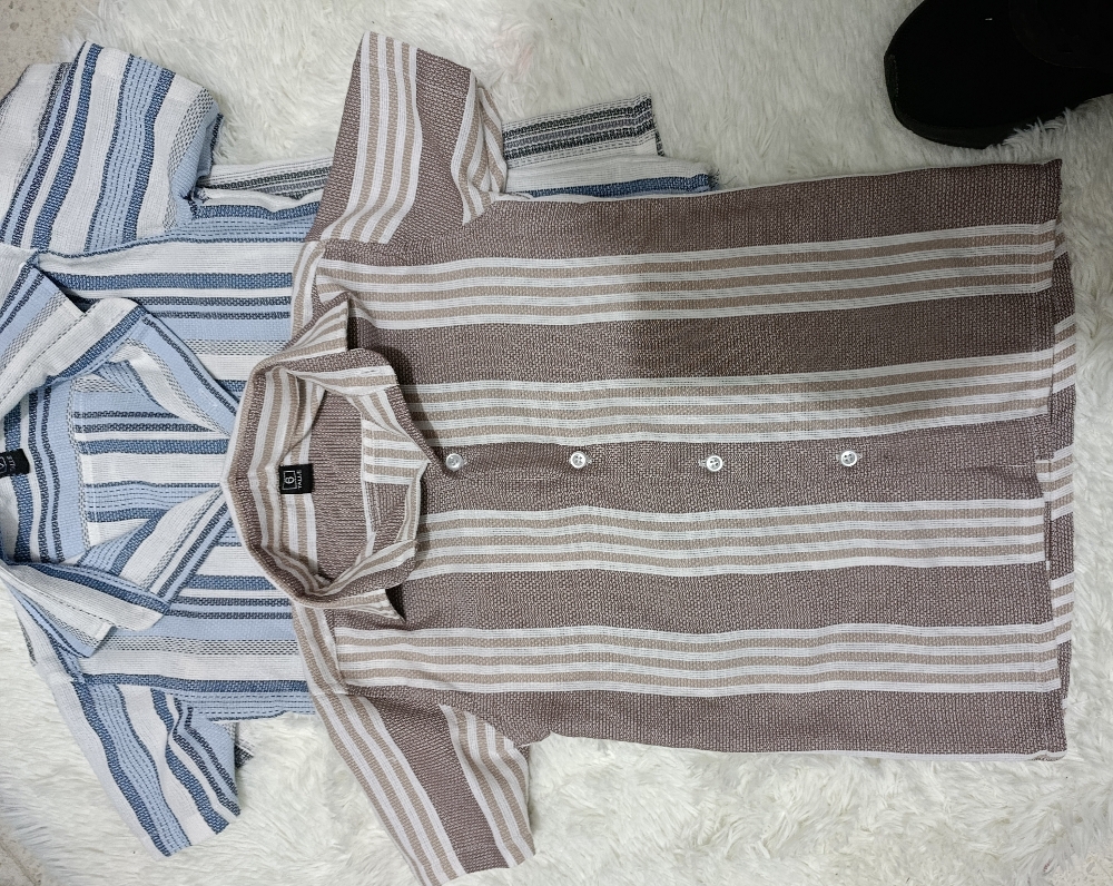 Camisa Clásica Manga Corta Crochet Fino - Imagen 2