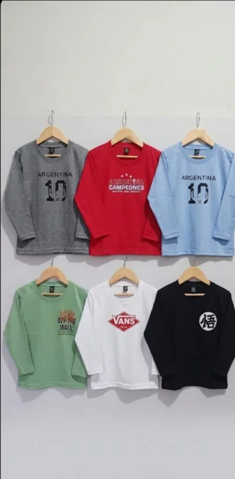 Camisetas Yerse Algodon  ( Niño )