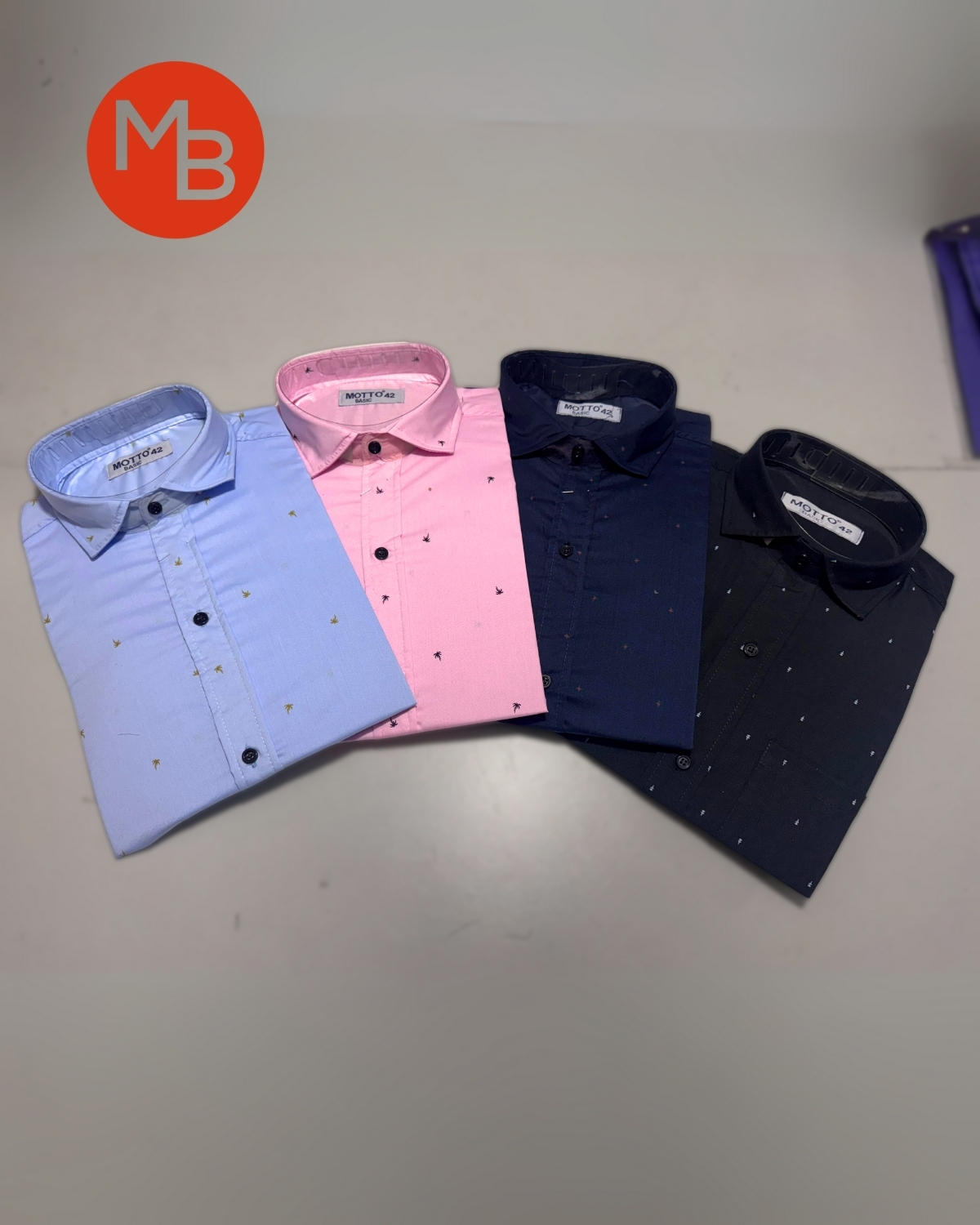 Camisa Elastizada Entallada Pintitas Hombre - 7.jpg