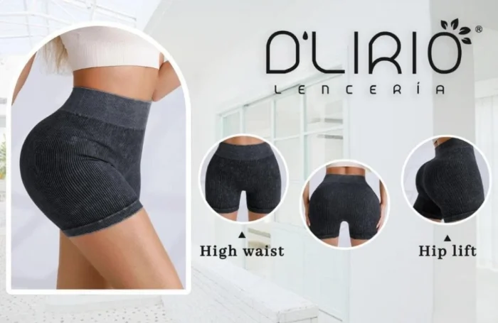 Shorts D'lirio  Pre Lavado Negro