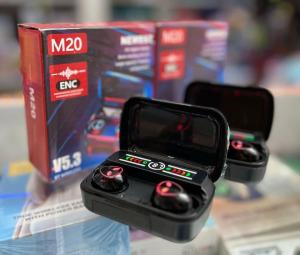 Auricular Bt M20 con Pantalla y Bateria Power Bank